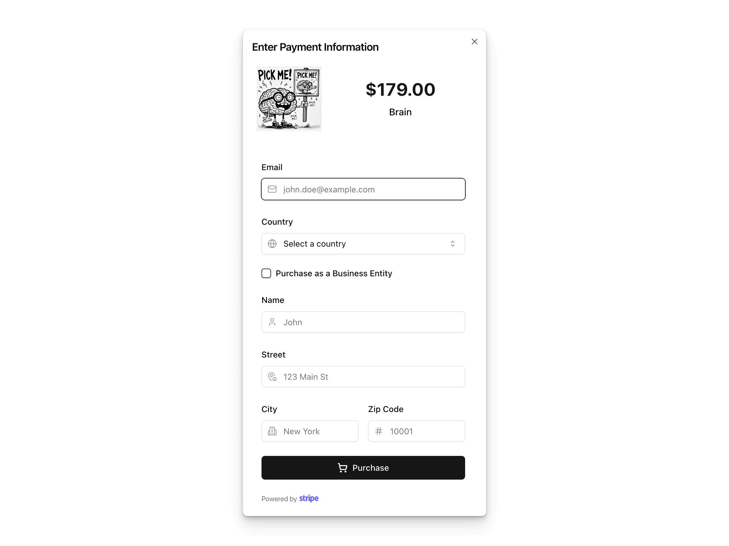 bob buy now form