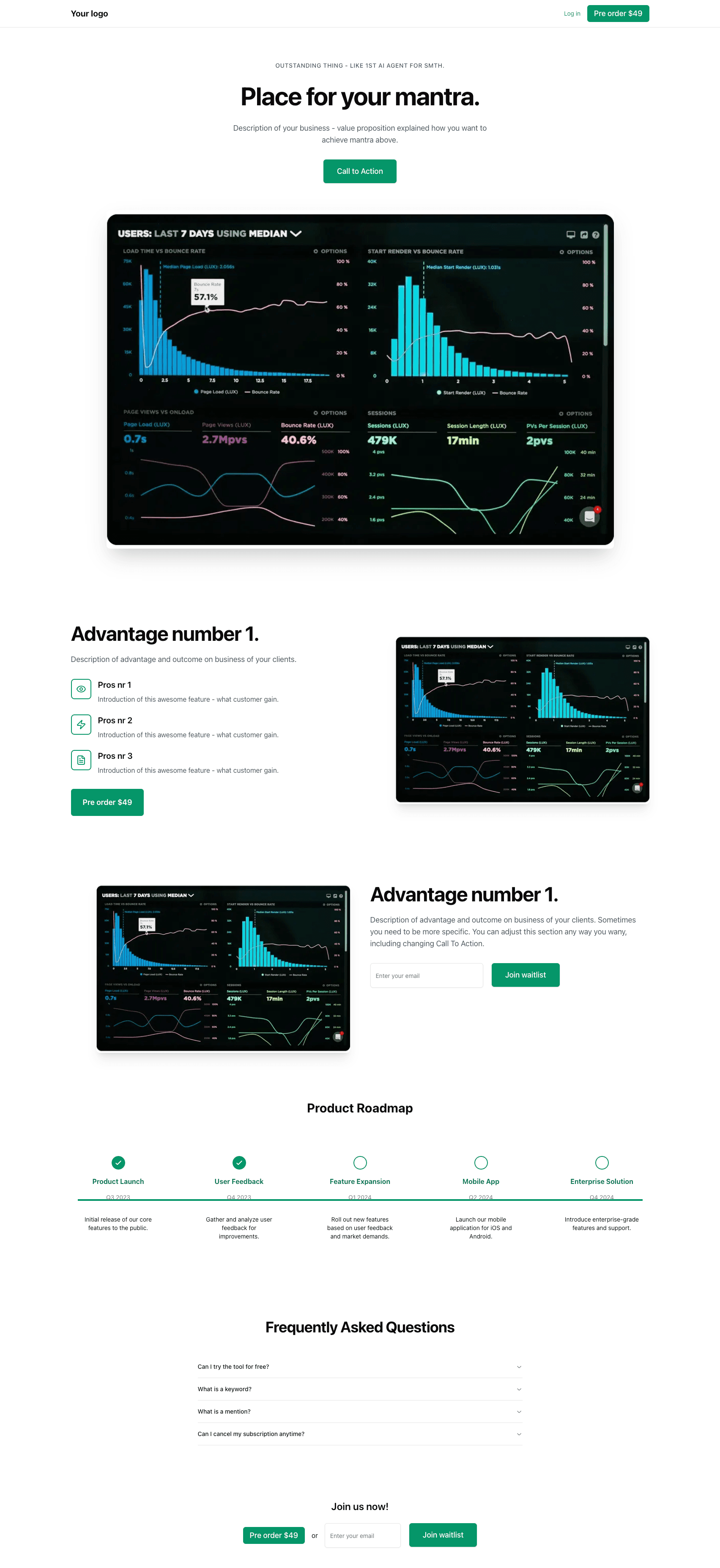 landing page poc
